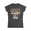 Personalized Polaroid Photo Tee — Custom 3-Image Women's Softstyle