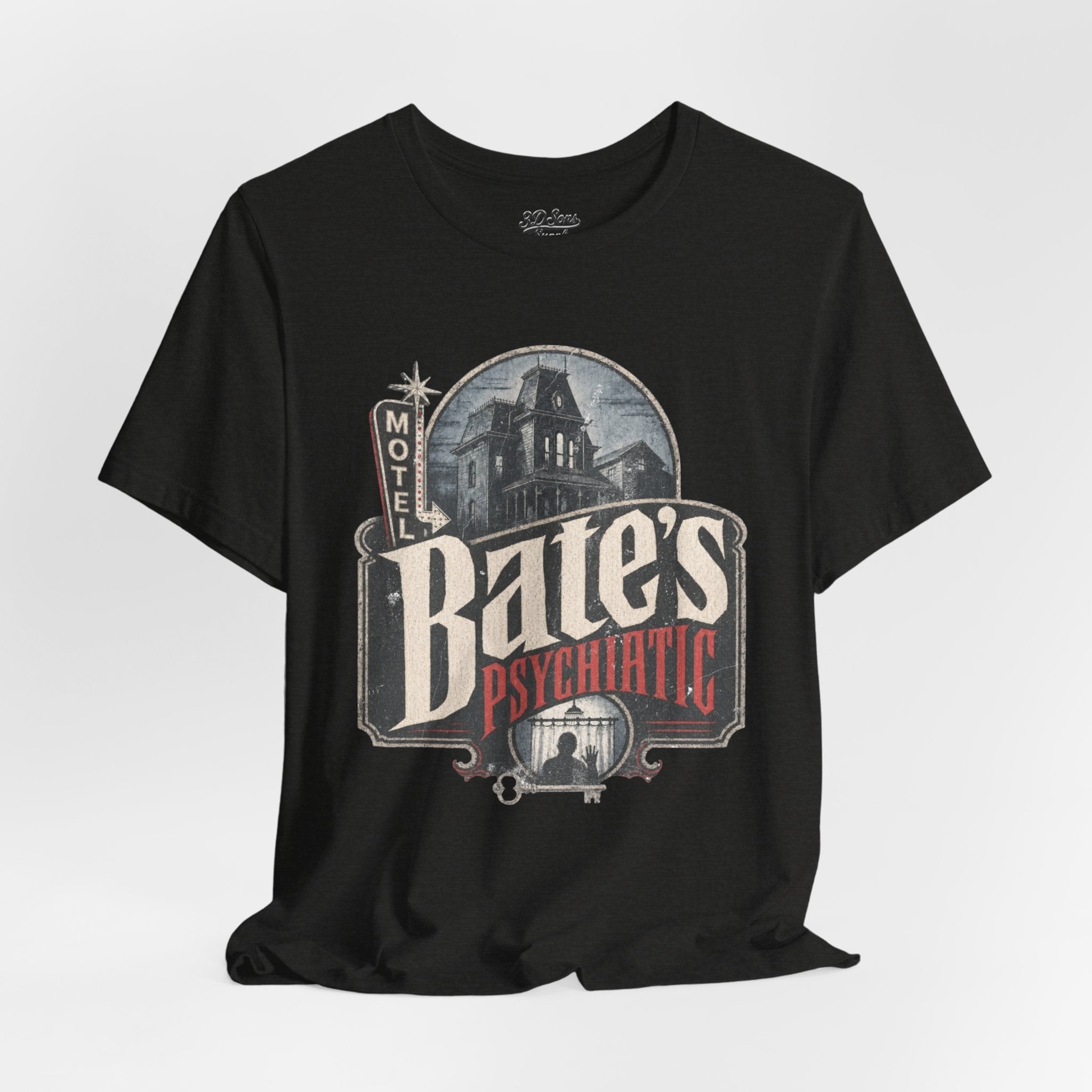Bates Psychiatric T-Shirt — Vintage Horror Graphic Tee