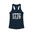 1776 Longhorn Skull Women's Racerback Tank