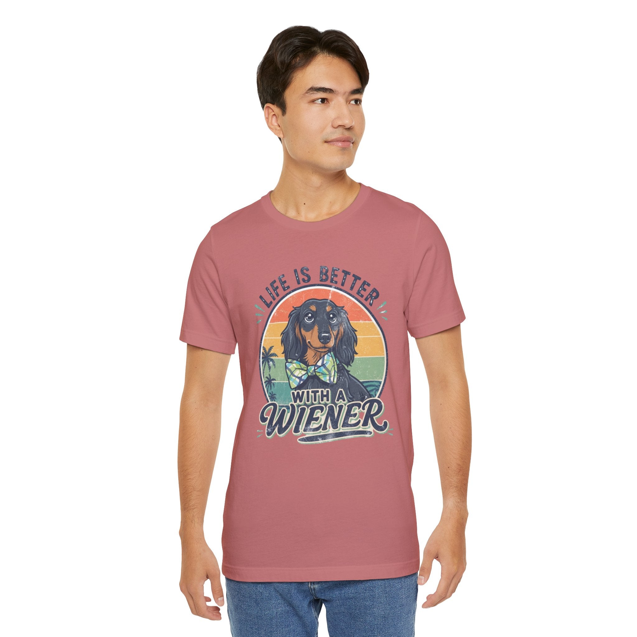 Life Is Better With a Wiener Tee — Dachshund Dog Lover T-Shirt