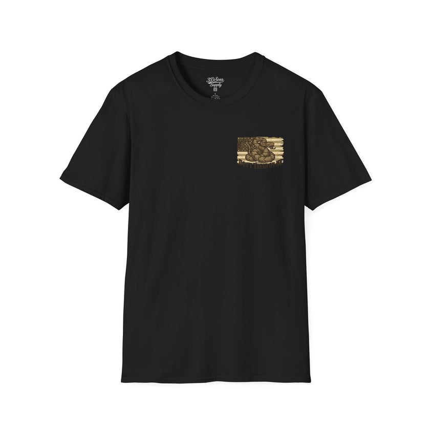 Dont Tread On Me Flag Tee Shirt American Gadsden Patriotic Independence Day Tee