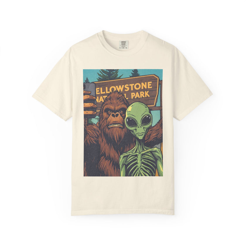 Alien & Bigfoot Yellowstone T-Shirt