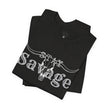 Stay Savage Longhorn Tee - Vintage Texas Skull T-Shirt
