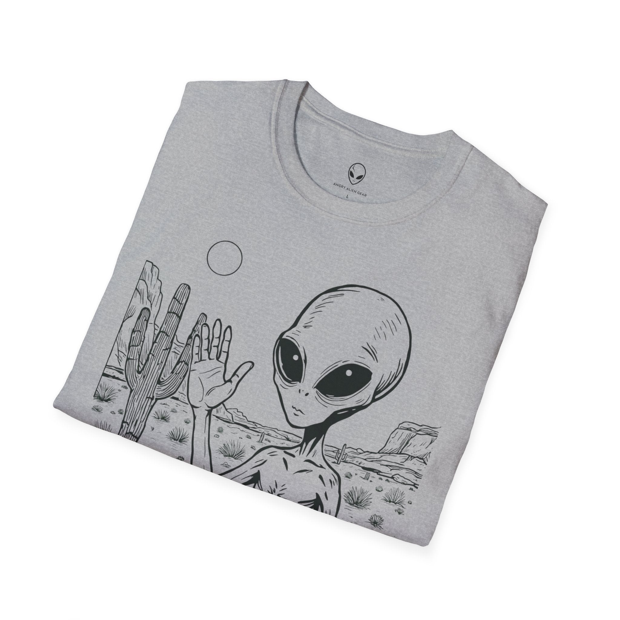 Happy Desert Alien Tee | Funny Area 51 Extraterrestrial Shirt – 3D Sons Supply Co