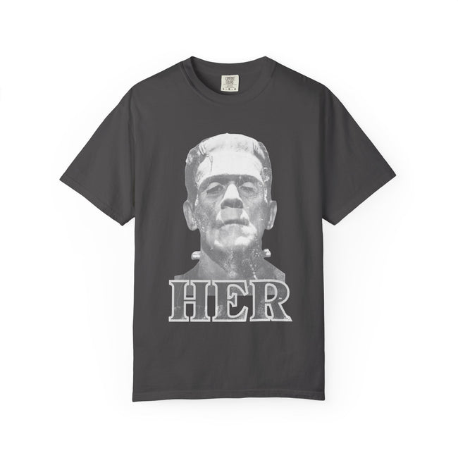Couples Frankenstein 'HER' Graphic Tee — Vintage Horror Unisex T-Shirt