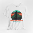 Chaos Coordinator Off Duty Hiking T-Shirt — Vintage Sunset Adventure Tee