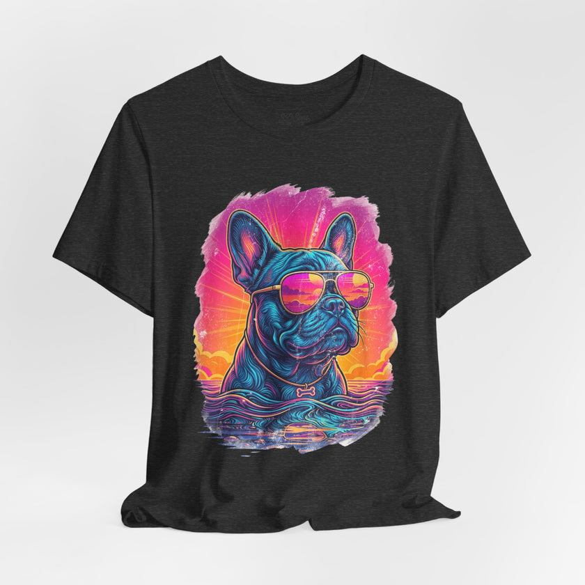 French Bulldog Retro 90s Tee — Vice City Vintage Dog Graphic