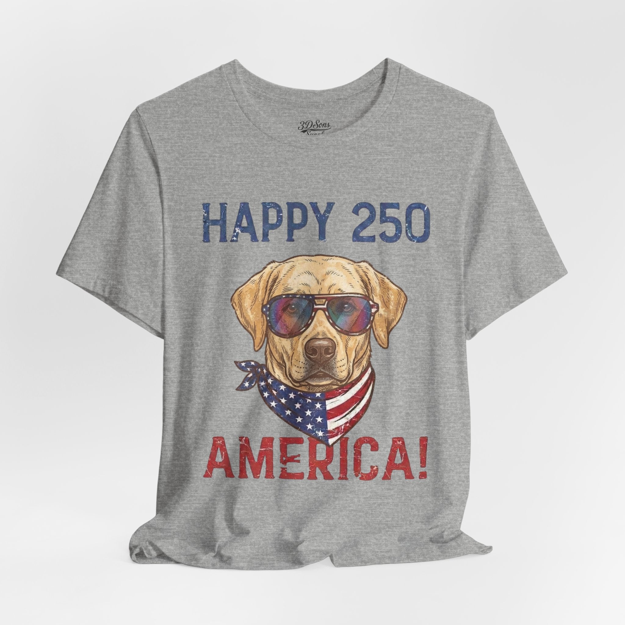 Patriotic Lab Dog Tee — 