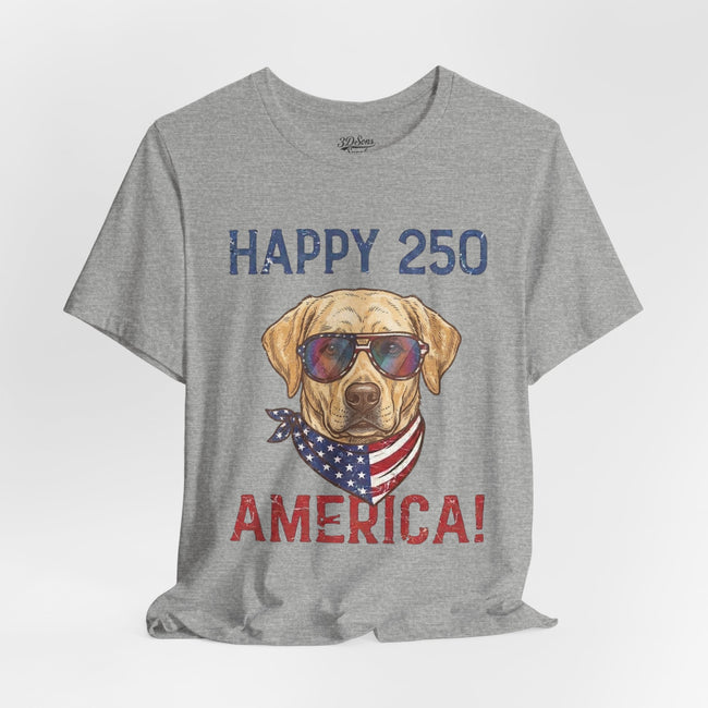 Patriotic Lab Dog Tee — 