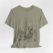 Alien Cowboy Sitting in Desert Tee | Night Sky Lawn Chair