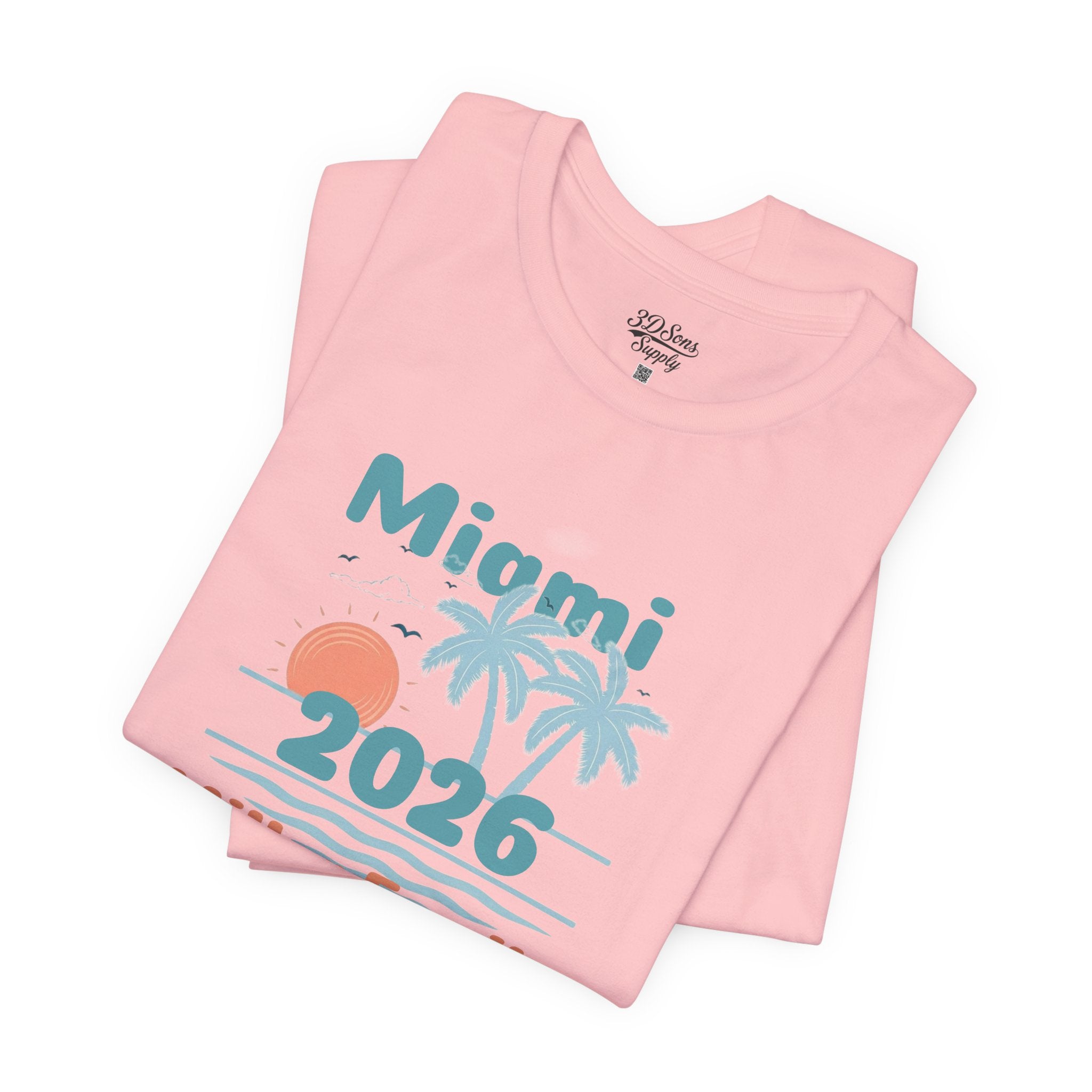 Personalized Family Beach T-Shirt — Custom Family Name, Location, Year with Beach Design