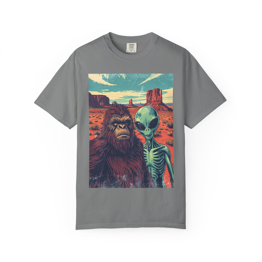 Alien & Bigfoot Monument Park T-Shirt