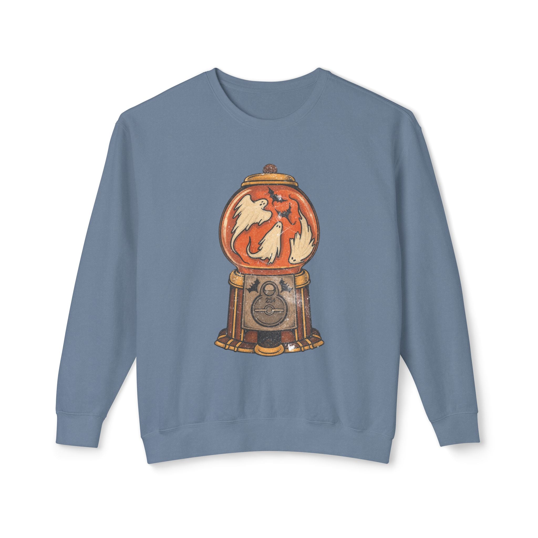 Ghost and Devil Gumball Machine Sweatshirt | Halloween Spooky Illustration