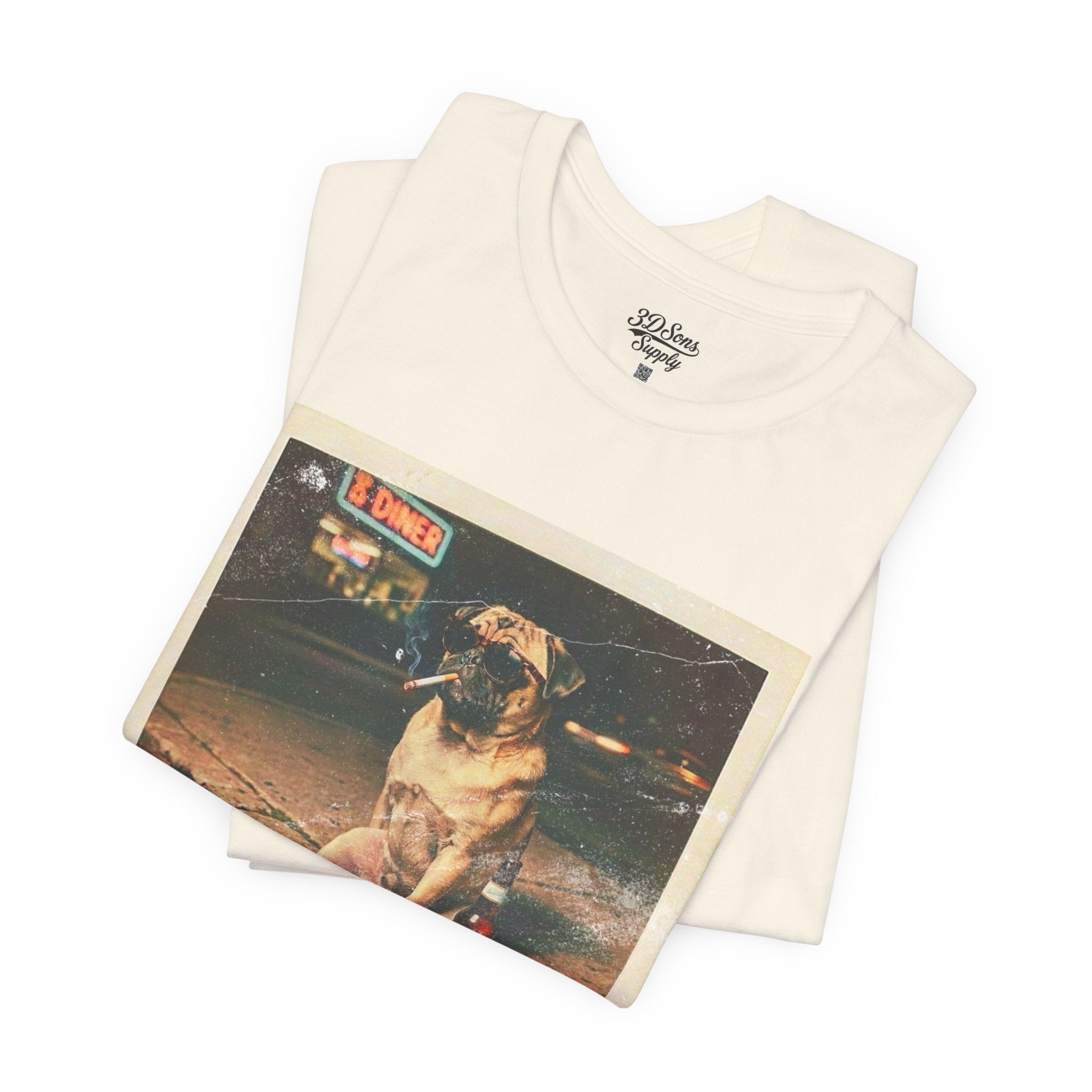 Vintage Pug Photo Tee — 