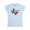 Texas Longhorn Skull Women's Tee — Rugged Western Graphic Shirt