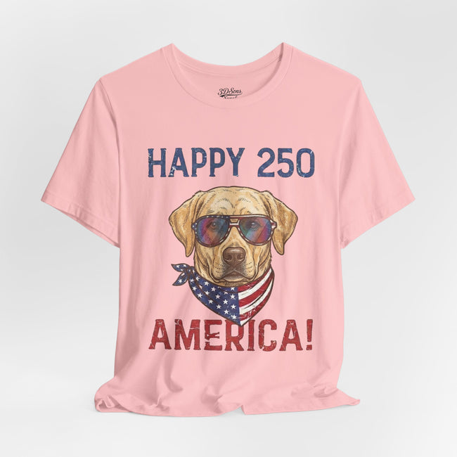 Patriotic Lab Dog Tee — 