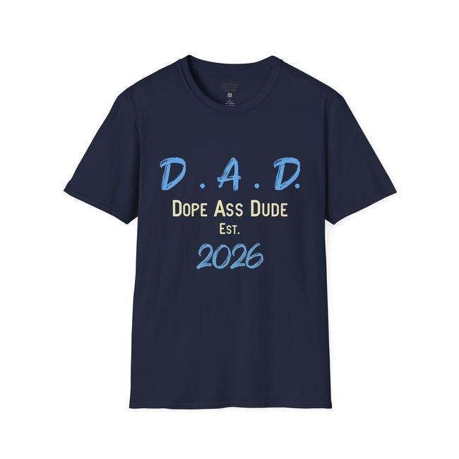 Dope Ass Dude Dad T-Shirt — D.A.D. Typography Father's Day Tee (Personalizable)