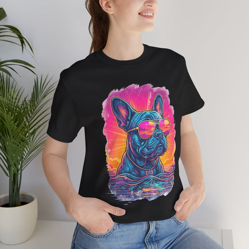 French Bulldog Retro 90s Tee — Vice City Vintage Dog Graphic