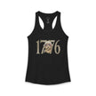 George Washington Doodle 1776 - Women's Ideal Racerback Tank