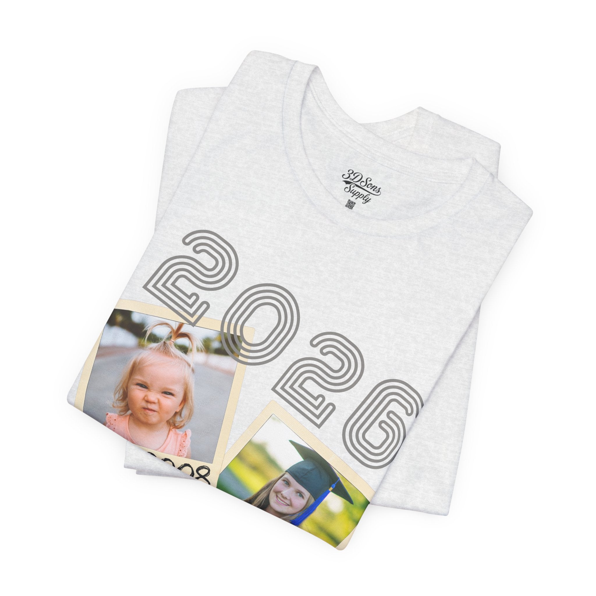 Personalized Custom Graduation & Parent Gift - Throwback Photo Memory Tee