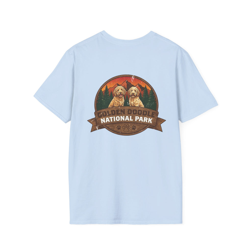 Golden Doodle National Park Staff T-Shirt — Retro Dog Lover Tee