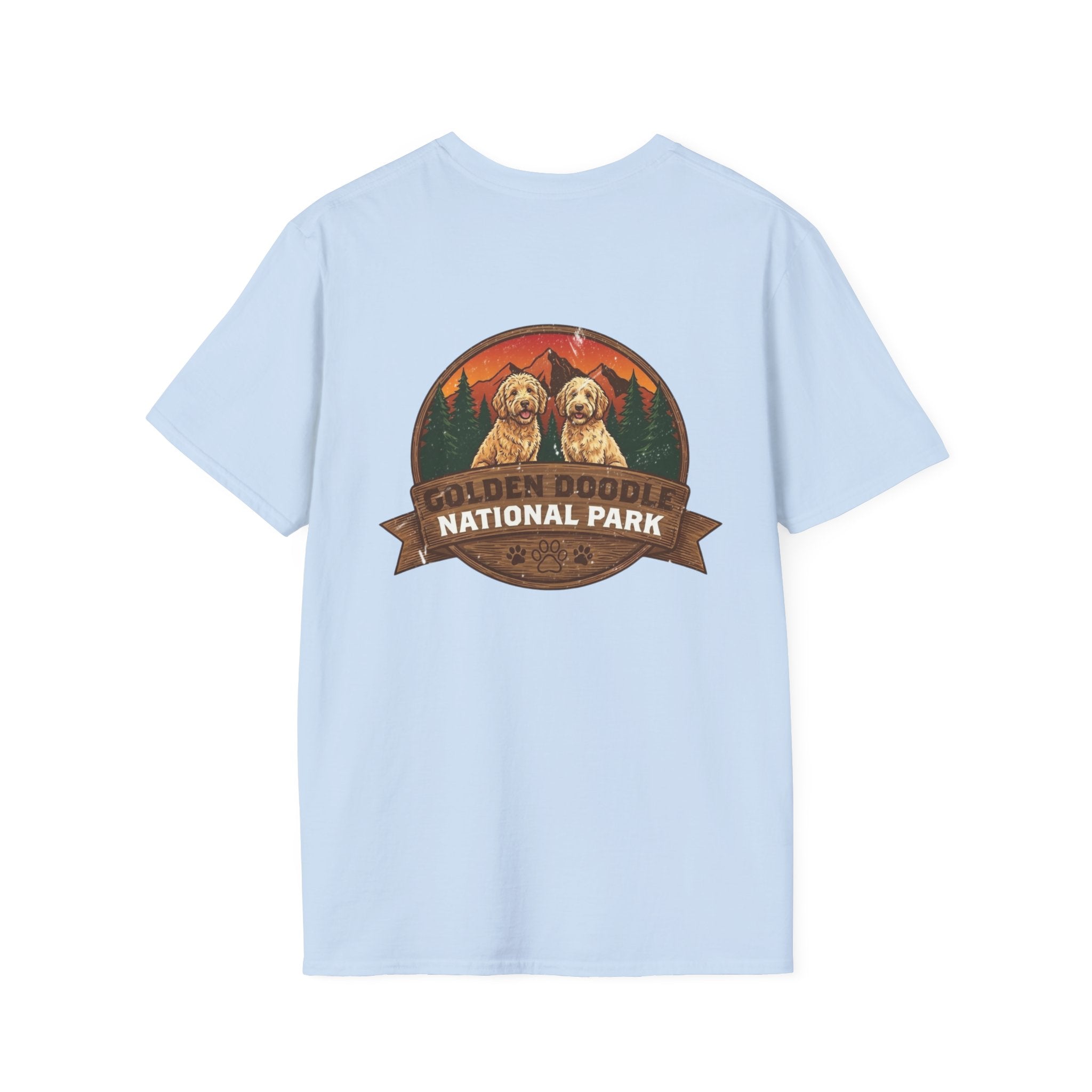 Golden Doodle National Park Staff T-Shirt | Retro Dog Lover Tee – 3D Sons Supply Co