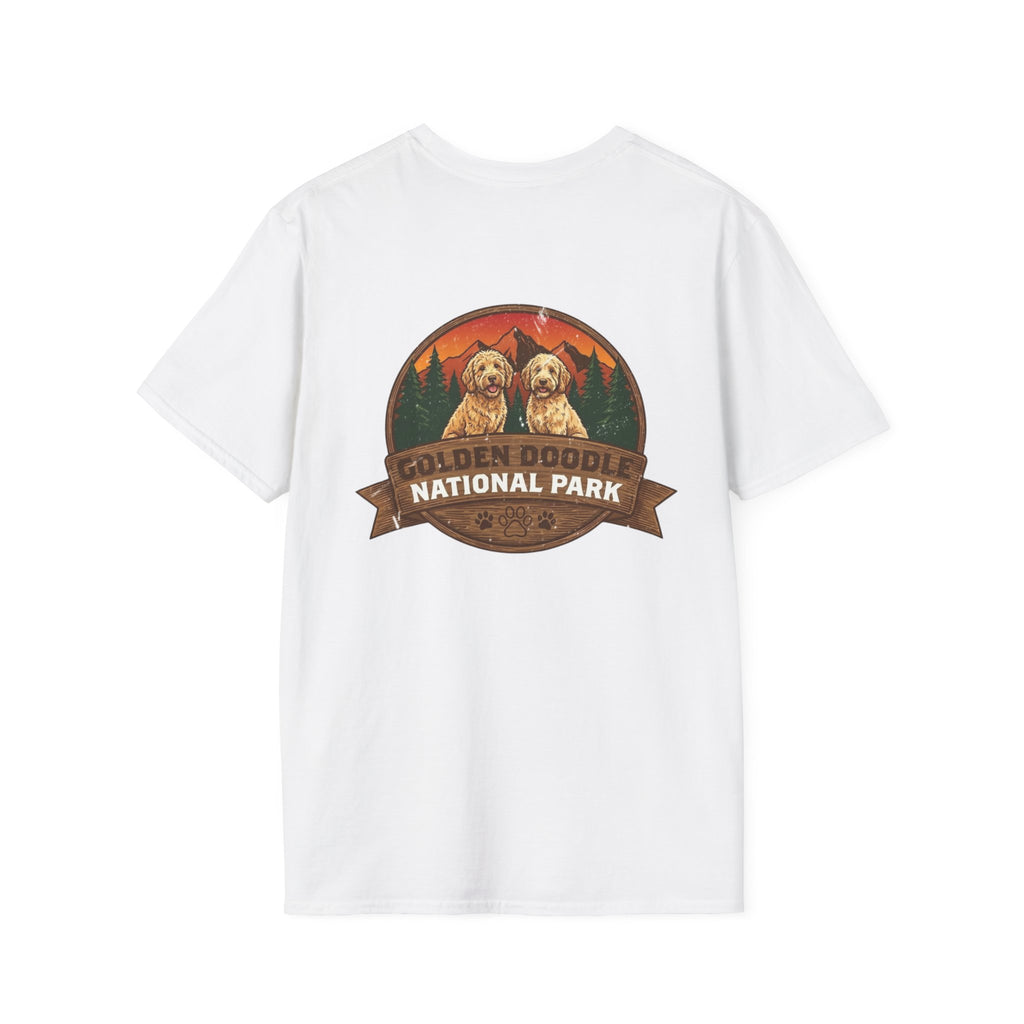 Golden Doodle National Park Staff T-Shirt — Retro Dog Lover Tee