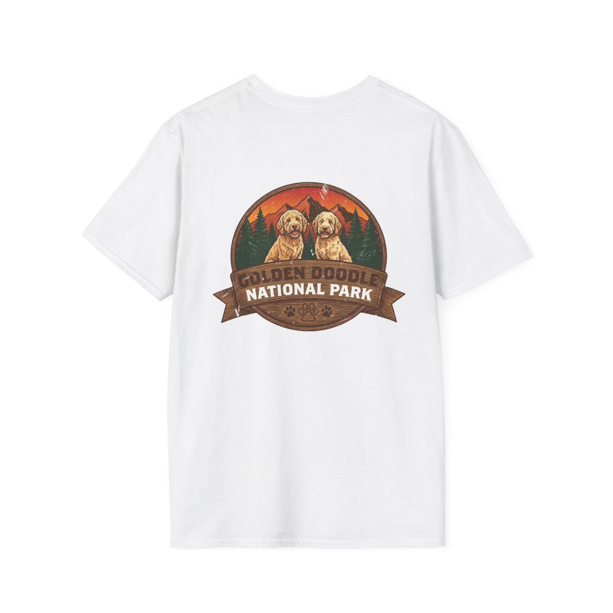 Golden Doodle National Park Staff T-Shirt | Retro Dog Lover Tee – 3D Sons Supply Co