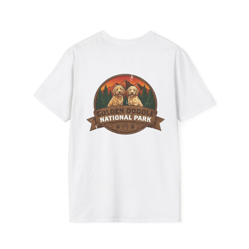 Golden Doodle National Park Staff T-Shirt | Retro Dog Lover Tee – 3D Sons Supply Co