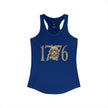 George Washington Doodle 1776 - Women's Ideal Racerback Tank
