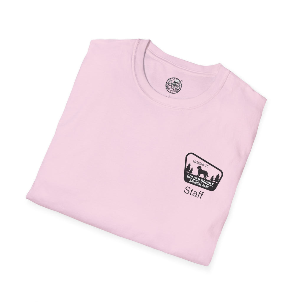 Golden Doodle National Park Staff T-Shirt — Retro Dog Lover Tee