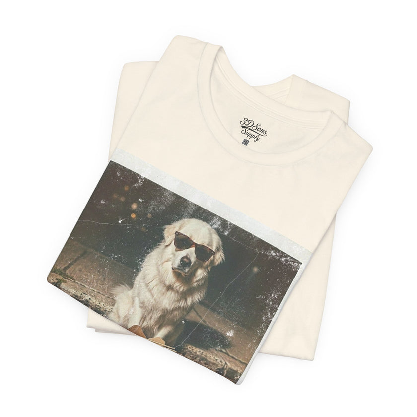 Pyreneese Chin Photo Tee — Vintage Pup Graphic T-Shirt
