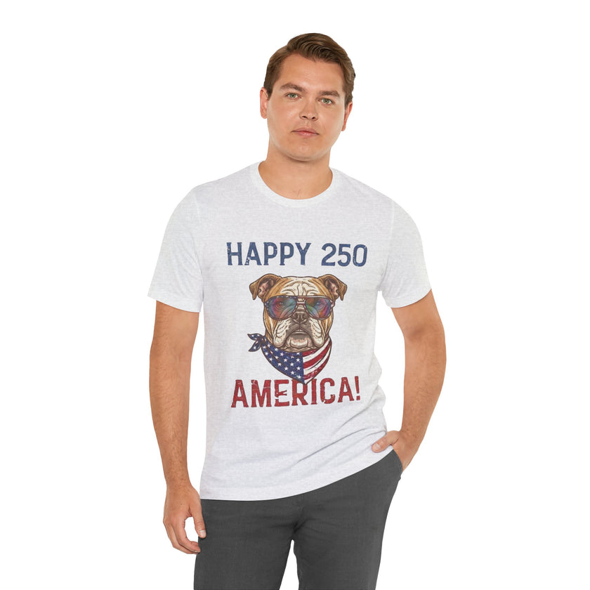 Patriotic Bulldog Tee - 
