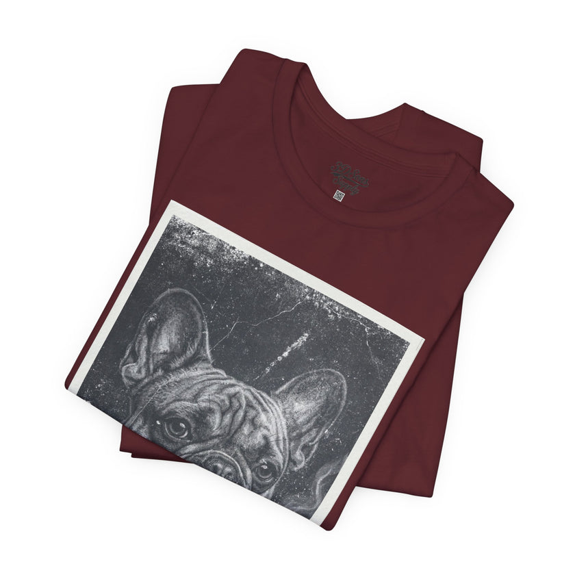 French Bulldog Smoking Graphic Tee — Retro Smoky Dog Art T-Shirt