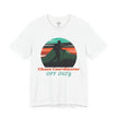 Chaos Coordinator Off Duty Hiking T-Shirt — Vintage Sunset Adventure Tee