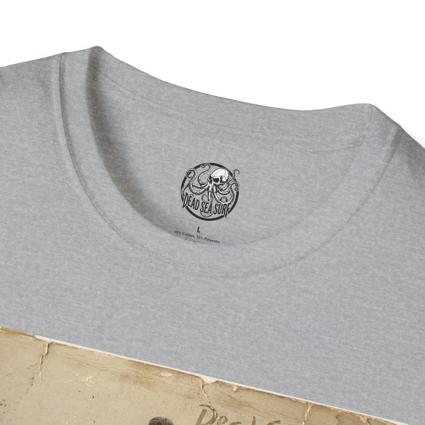 Vintage Skeleton Surfer Photograph T-Shirt | Retro Beach Surf Tee – 3D Sons Supply Co