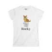 Karma Is A Corgi Named Personalized Tee — Personalized Corgi Illustration Shirt