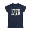 1776 Longhorn Skull Women's Tee — Rugged Western Graphic Shirt