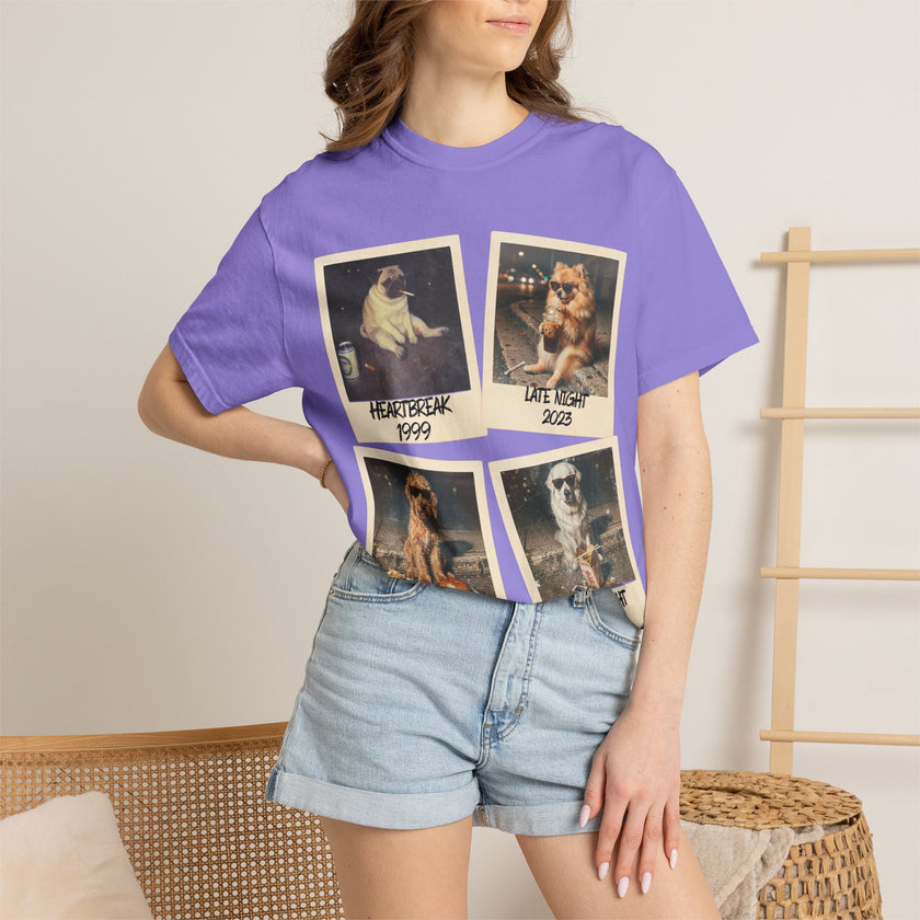 Personalized Polaroid Photo Tee — Custom Image & Text Options