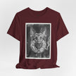 German Shepard Smoke Photo Tee — Vintage Pup Graphic T-Shirt