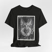 German Shepard Smoke Photo Tee — Vintage Pup Graphic T-Shirt