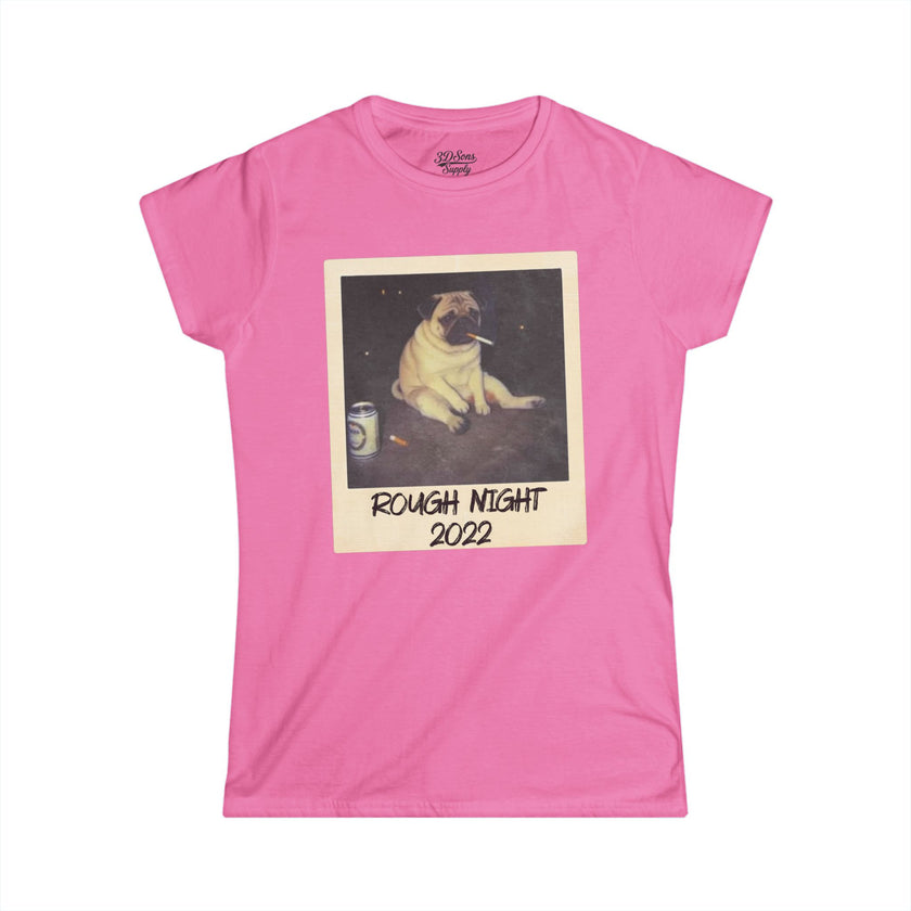 Personalized Polaroid Photo Tee – Custom Women's Softstyle T-Shirt