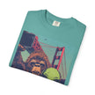 Alien & Bigfoot Golden Gate Bridge T-Shirt — San Francisco UFO & Cryptid Tee
