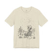 Alien Cowboy Sitting in Desert Tee | Night Sky Lawn Chair