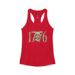 George Washington Doodle 1776 - Women's Ideal Racerback Tank