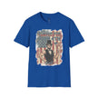Pumped for July 4th T-Shirt | Patriotic Buff Abraham Lincoln Flag Design