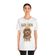 Golden Era Dog T-Shirt – American Flag Doodle with Sunglasses
