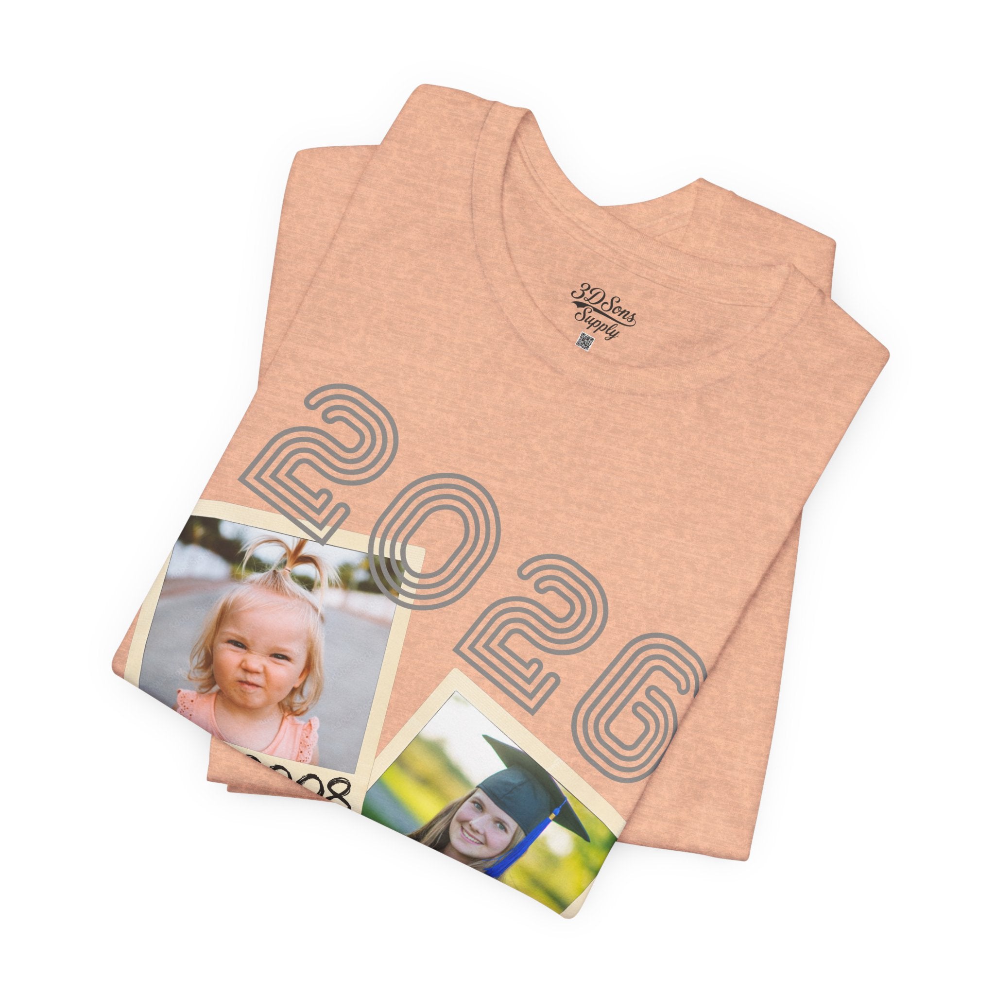 Personalized Custom Graduation & Parent Gift - Throwback Photo Memory Tee