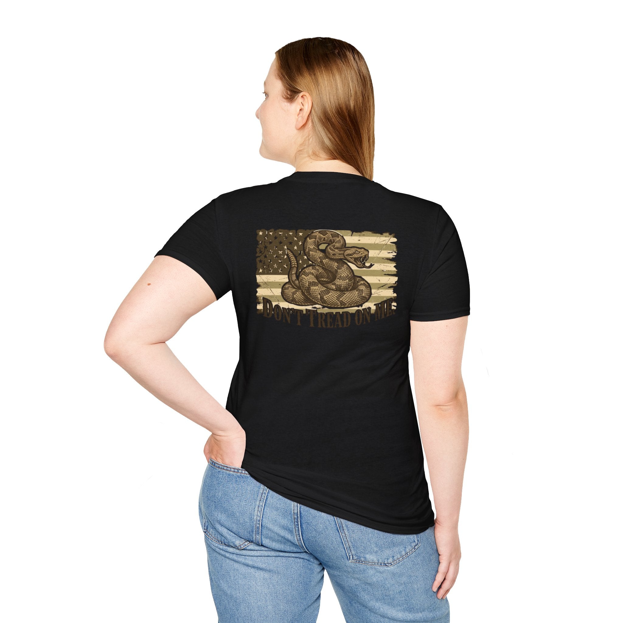 Dont Tread On Me Flag Tee Shirt American Gadsden Patriotic Independence Day Tee