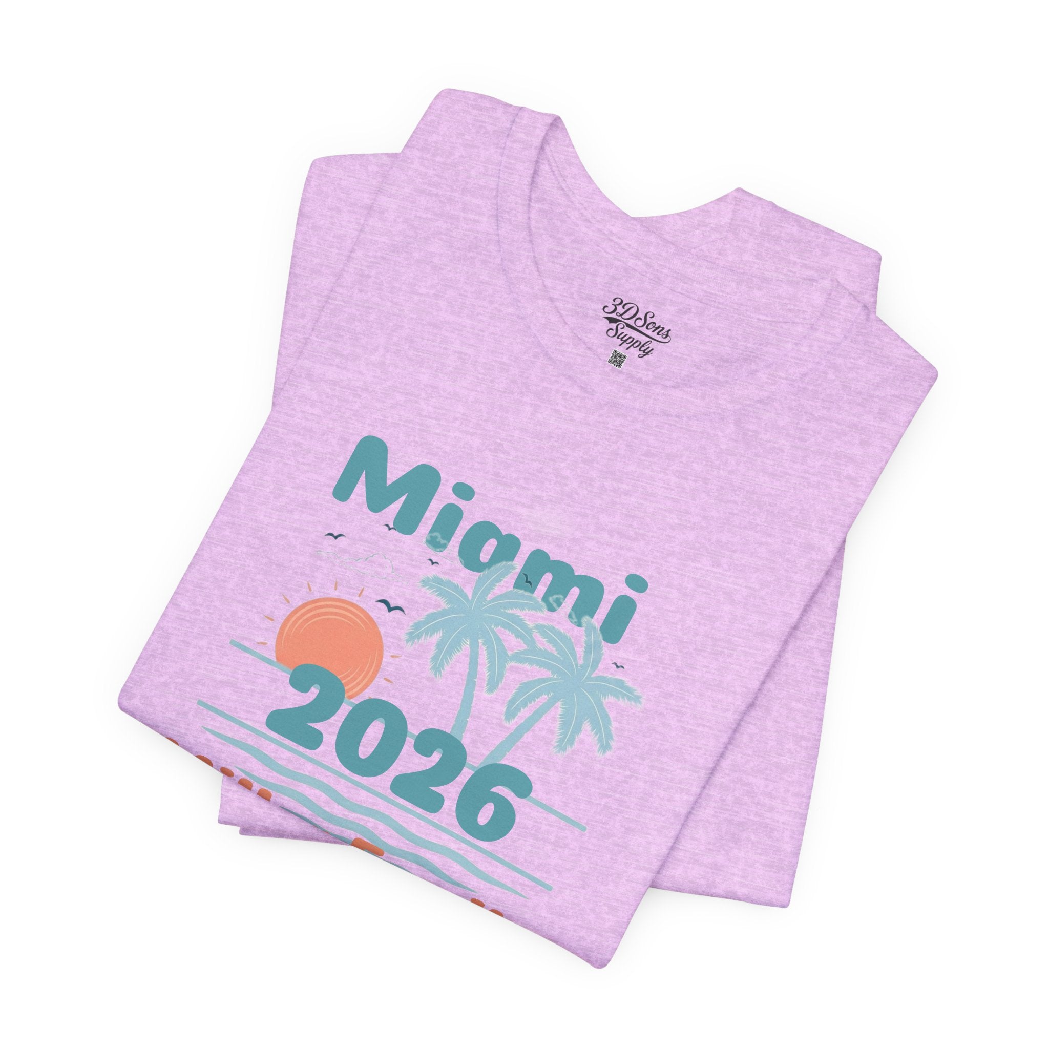Personalized Family Beach T-Shirt — Custom Family Name, Location, Year with Beach Design